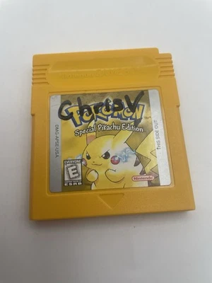 Pokemon Yellow Pikachu Edition (Game Boy, 1999) *New Battery* Authentic TESTED - Image 1 of 4