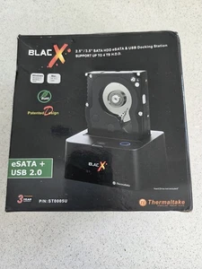 Thermaltake BlacX ST0005U eSATA USB 2.0 Hard Drive Docking Station Open Box New - Picture 1 of 8