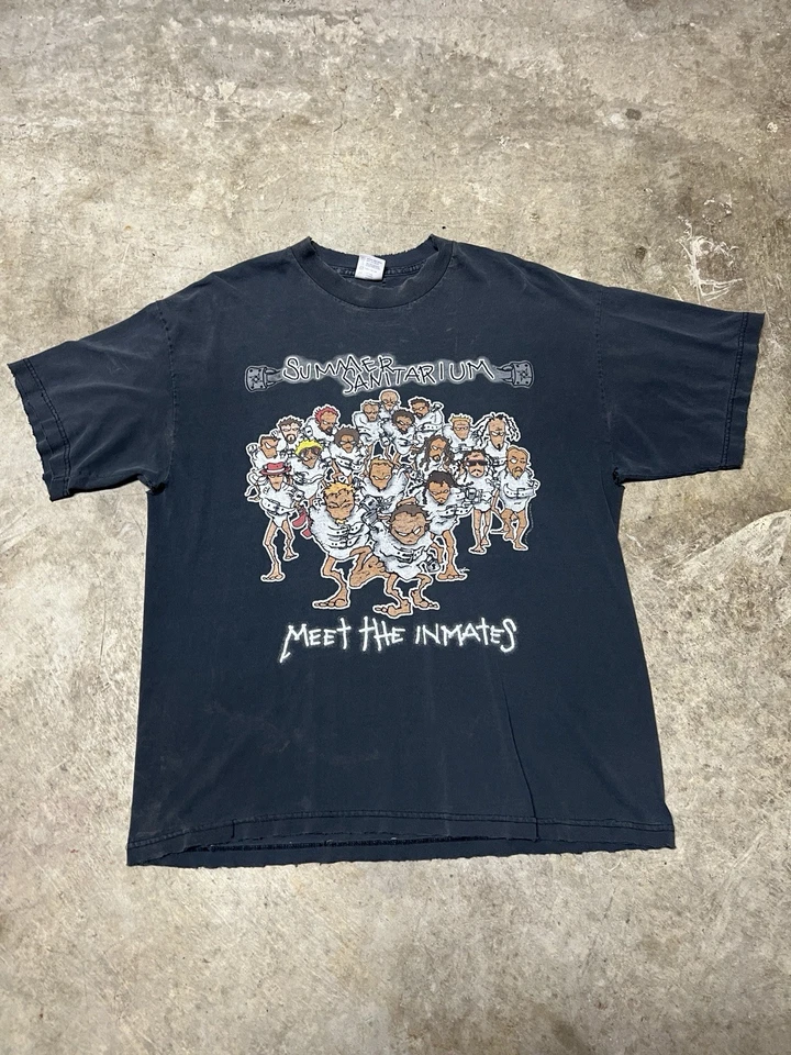 Vintage Metallica Korn Kid Rock Summer Sanitarium Tour 2000 Band T Shirt Size XL - Image 1 of 4