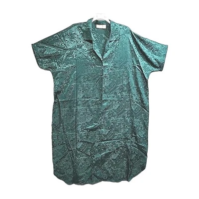 vestido largo ropa de salón verde cubierta talla 26-28 Foto 1 de 4