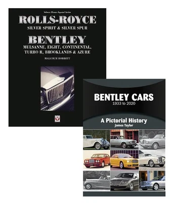 Bentley Cars 1933-2020 & Rolls-Royce Silver Spirit: Illustrated 2-Book Set - Image 1 of 3