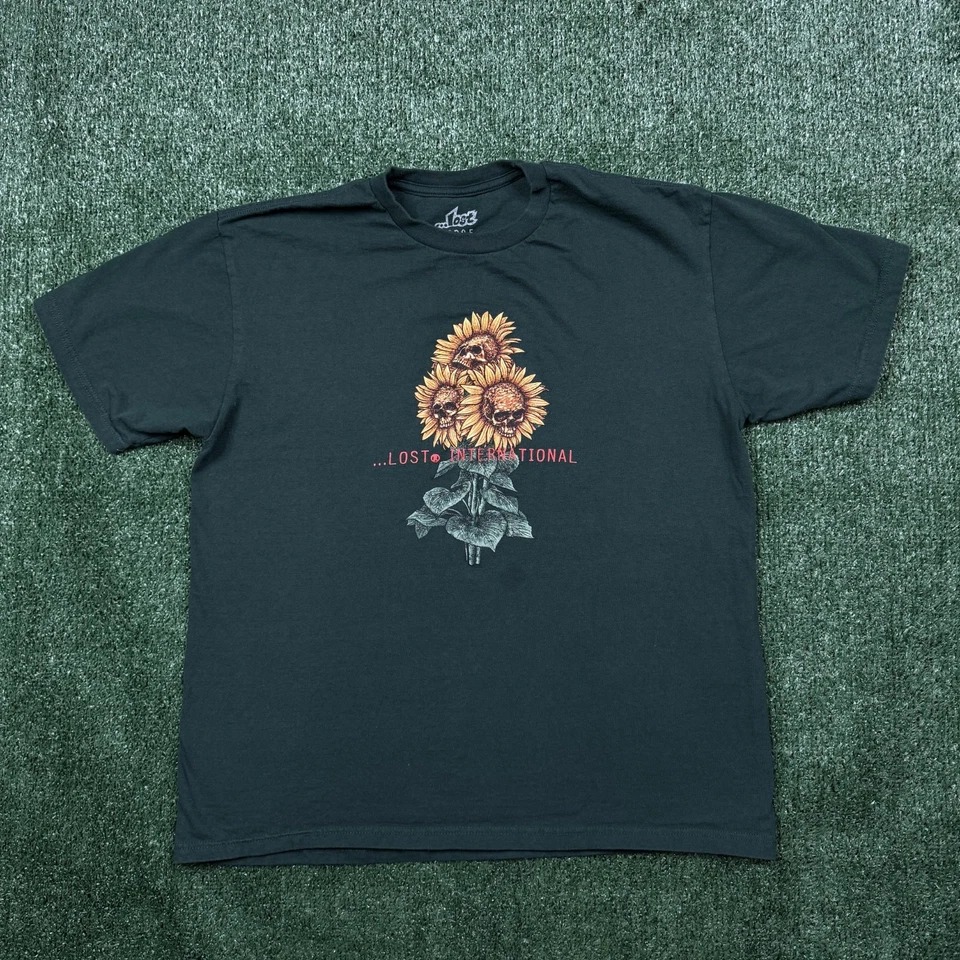 Lost Enterprises T Shirt Men's Size L Green Short Sleeve Surf Skateboarding - Image 1 of 4