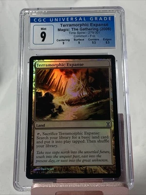 Foil CGC 9 - TERRAMORPHIC EXPANSE - Time Spiral MTG Magic the Gathering Card - Image 1 of 2