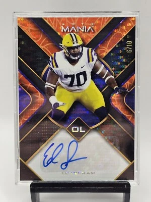 🏈Ed Ingram 2022 Wild Card Mania Auto #/10 Orange Pulsar Minnesota Vikings LSU - Image 1 of 3