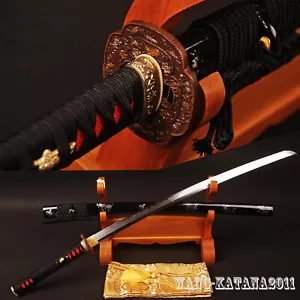 Top Qualität Kobuse Ton gehärtet gefaltet T10 Katana handgefertigt japanisches Samurai-Schwert - Bild 1 von 14