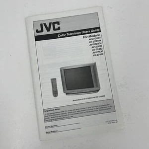 JVC Color Television Users Guide Booklet French And English - Picture 1 of 4