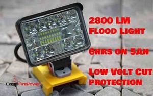 Dewalt Light 18v Flood Focus Light Work Light Torch FLASH LED 20v 2800LM