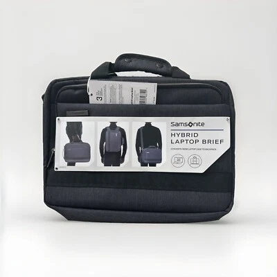 Samsonite Híbrido Laptop Calzoncillo Mochila Gris Carbón Cremallera Moderno Utilitario Nuevo con Etiquetas Foto 1 de 4