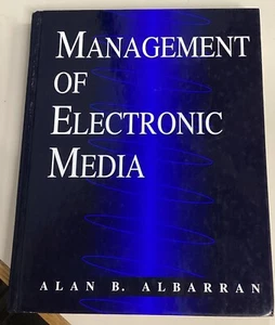 Management of Electronic Media by Alan B Albarran 1997 HC Wadsworth Very Good - Picture 1 of 11