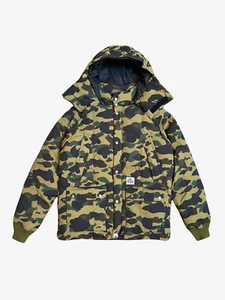 BAPE A Bathing Ape Green First Camo Puffer Down Jacket Size L - Picture 1 of 11