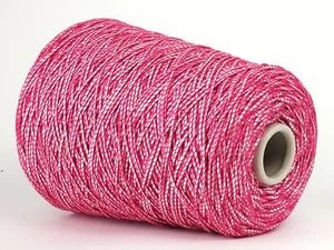34,50 €/kg Konengarn * Effekt Bändchen * 70% Baumwolle * Cage * Pink * Nm 2,3 - Bild 1 von 4