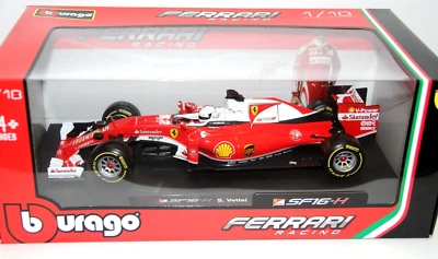 BURAGO RACING 1:18 AUTO DIE CAST FERRARI SF16-H SEBASTIAN VETTEL  ART 18-16802 - Immagine 1 di 2