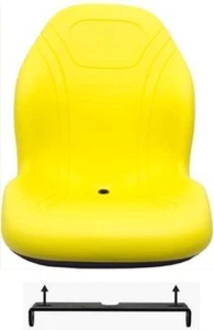John Deere Sitz gelb mit Halterung passend für 425 445 455 4100 4115 ersetzt AM879503 - Bild 1 von 12
