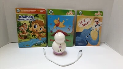 Leap Frog Reader TAG Junior Electronic Pen With 3 Books Cord Winnie The Pooh  - Image 1 of 4