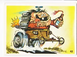 Adesivo vintage scatola di sapone auto derby #42 1970 Donruss Odder Odd Rods biglietto da visita - Foto 1 di 2