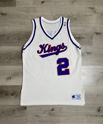 Vintage Champion Sacramento Kings Mitch Richmond Authentic Jersey Sz 44 NBA - Image 1 of 4