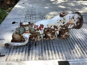 DETROIT DIESEL WATER COOLED MARINE 8v-71 EXHAUST MANIFOLD used good shape - Foto 1 di 5