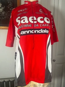 Cannondale Red/Grey/White Cycling Jersey Top size XXL 3/4 Zip Back Pocket - Picture 1 of 11