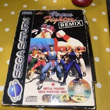 sega saturn virtua fighter Remix rare box complete 2 disc