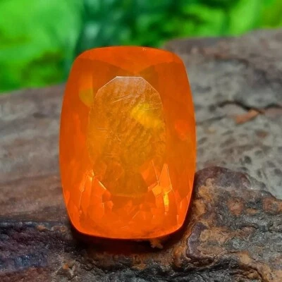 Natural Orange Opal 98.00 Ct Cushion Welo Australian Certified Loose Gemstone - Image 1 of 4