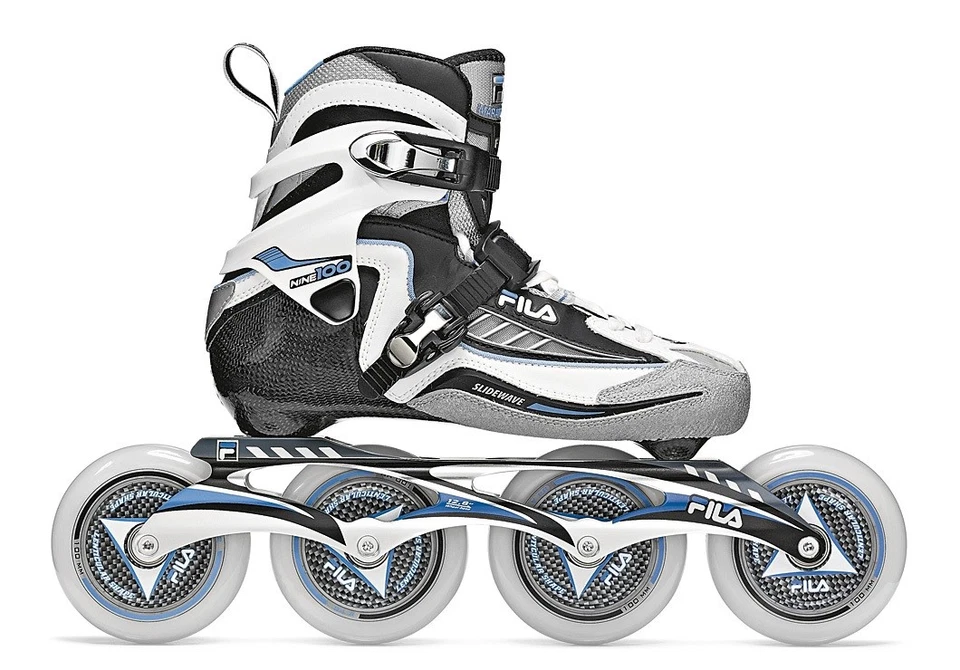 Fila Nine 100 Lady Black Marathon Line Speedskate Inliner Skates Gr. 39 7022