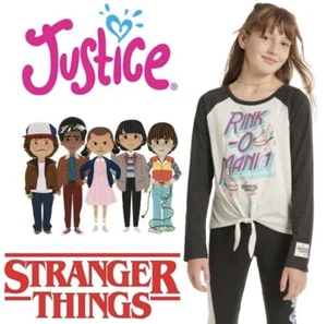 Justice x Stranger Things Girls Long Sleeve Size M (10) NWT's - Picture 1 of 3