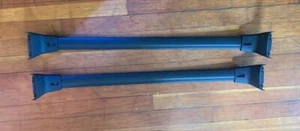 Genesis GV60 2023-2024 Cross Bars Roof Rack Flush Rails Black - Picture 1 of 2