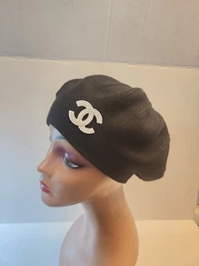 Brand New Black Removable Brooch French Dress Winter Women Tam Beret Chic - Picture 1 of 5