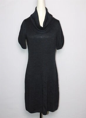 Vestido Suéter Tejido CALVIN KLEIN Petite Gris Carbón Mezcla Lana Talla Mediana Foto 1 de 4