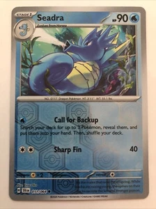 Pokémon TCG Shrouded Fable Seadra Reverse Holofoil 011/064 NM - Picture 1 of 2