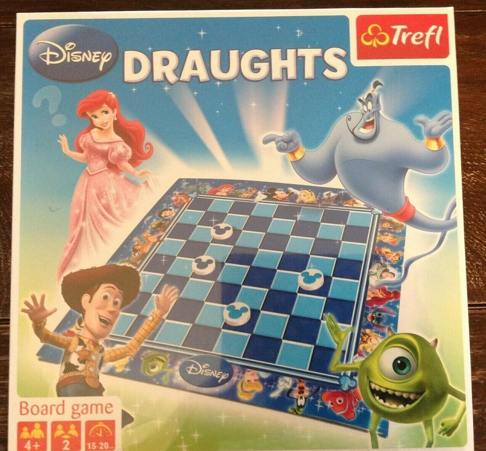 100 Complete Trefl Disney Draughts Board Game 4