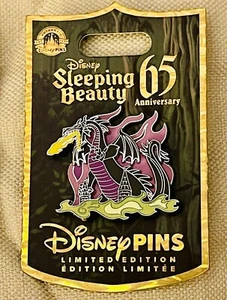 Disney Dornröschen 65th Anniversary Maleficent Dragon Pin MOC - Bild 1 von 1