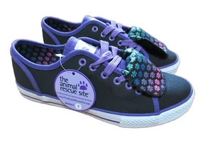 Zapatos de tenis para mujer The Animal Rescue Site con estampado de pata talla 9 NUEVOS - Imagen 1 de 7