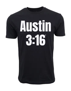 WWE AUSTIN 3 16 T SHIRT OFFICIAL ITEM BLACK - Picture 1 of 3