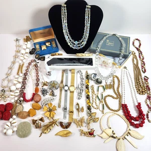 Lote De Joyería De Colección 51 Piezas Mezcladas Avon Sterling Swarvoski Monet Hombres Damas VIDEO - Imagen 1 de 24