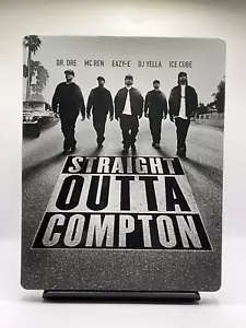 STRAIGHT OUTTA COMPTON Limited Edition Collectors Steelbook (DVD Blu-ray Set) VG - Picture 1 of 3