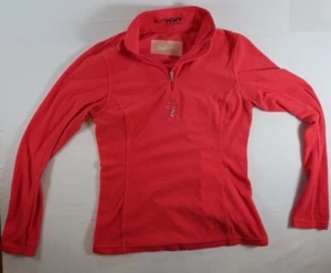 Maglione Spyder rosa abbagliato strati pile donna piccolo (4) 1/4 zip Y2K Apres - Foto 1 di 8