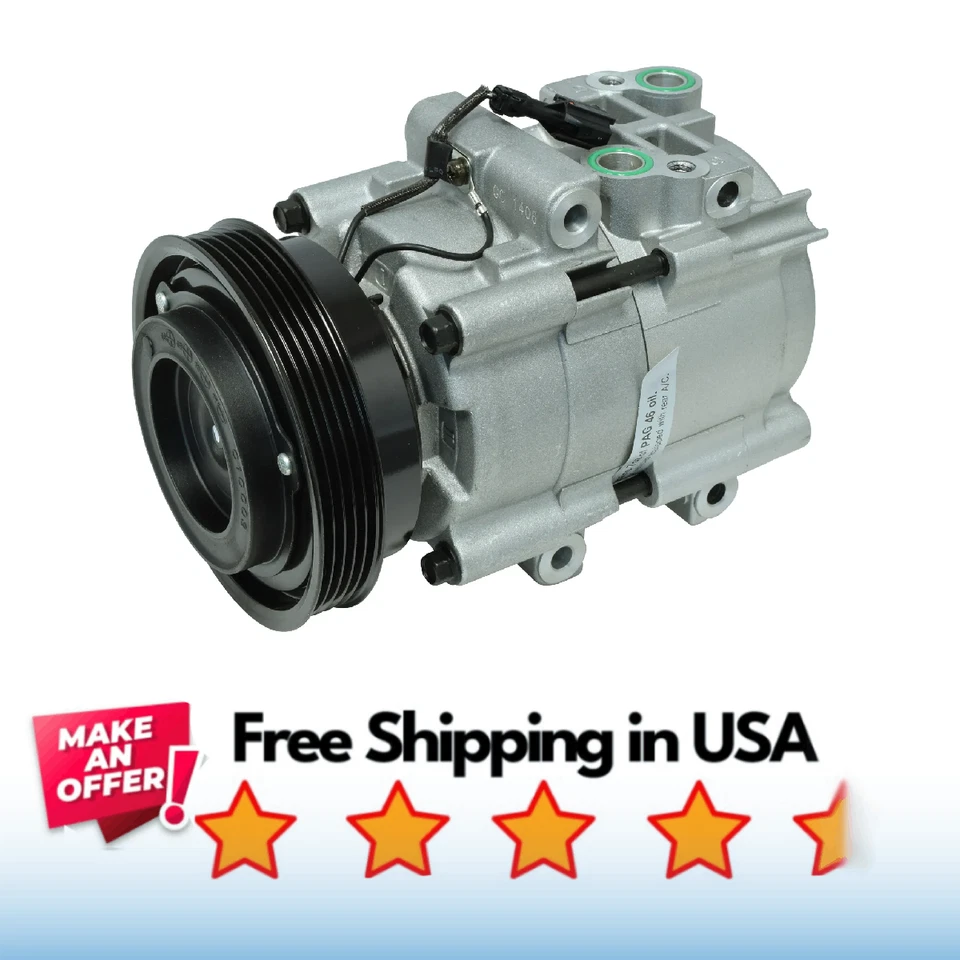 Compressor A/C Fit Hyundai Santa Fe 2001-2006, Hyundai Sonata 1999-2005 - Image 1 of 1