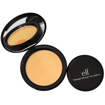 E490 Face Powder Makeup e.l.f Cosmetics Pressed Mineral Foundation, TAN elf - Image 1 of 3