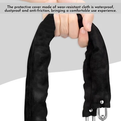 Heavy Duty Motorcycle Bike Bicycle Chain Lock Anti-theft Padlock Security W/ Key - Image 1 of 4