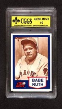 1991 Line Drive Babe Ruth #19 Babe Ruth CGGS 10 Gem Mint