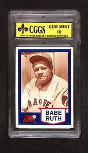 1991 Line Drive Babe Ruth #19 Babe Ruth CGGS 10 Gem Mint