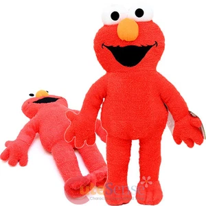 Almohada de abrazo Sesame Street Elmo 25" cojín de peluche jumbo muñeca de peluche suave - Imagen 1 de 4