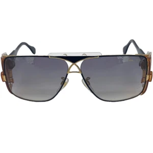 Sunglasses Cazal Legends 955 010 63 11 120 Shiny Black Gold Orange Grey Gradient - Picture 1 of 7