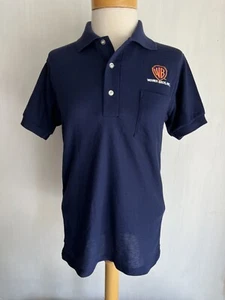 WARNER BROS STUDIOS Official Women's Vintage 90s STAFF Polo Shirt Size Medium - Picture 1 of 6