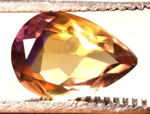 5.50 Cts. Natural Bi-Color Bolivia Ametrine Pear Shape Certified Gemstone - Picture 1 of 4