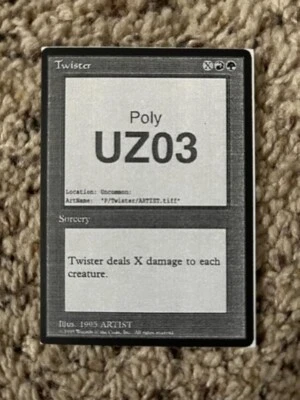 MTG - Twister (Savage) x1 - Mirage Playtest Card! - Image 1 of 2