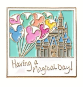 Have a Magical Day Maus Luftballons Aschenputtel Schloss Brosche Anstecker Pin - Neu - Bild 1 von 2