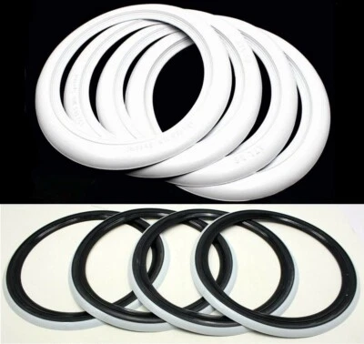  4X Weißwandringe Atlas 12 13 14 15 16 17 18 Zoll Reifen Weißwandring Autoreifen - Bild 1 von 4