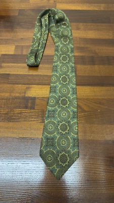 Corbata de seda Fendi vintage diseño geográfico corbata hecha en Italia Foto 1 de 4